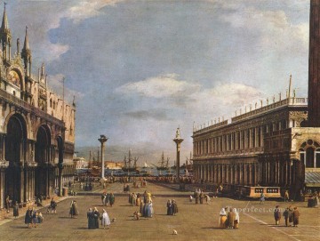 Canaletto Painting - La Piazzetta Canaletto